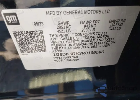 2024 Cadillac Ct4 Luxury from USA, damaged, VIN 1G6DK5RK3R0109596